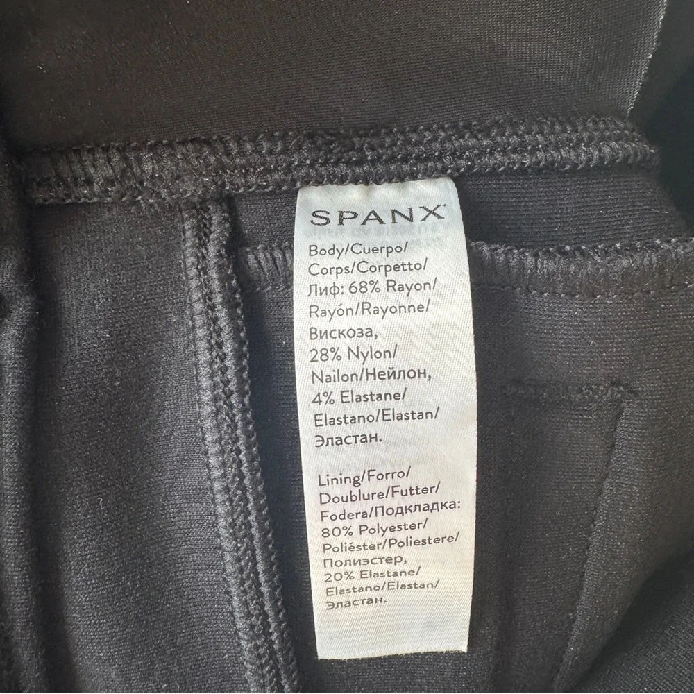 SPANXsmooth Black PerfectFit Ponte High Rise Flared Leg Pants Size XS/PT (NWOT) - Picture 8 of 10